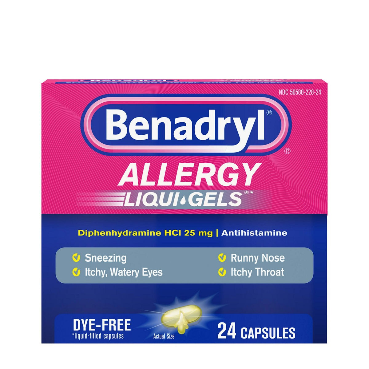 Benadryl Allergy, 24 Liqui-Gels