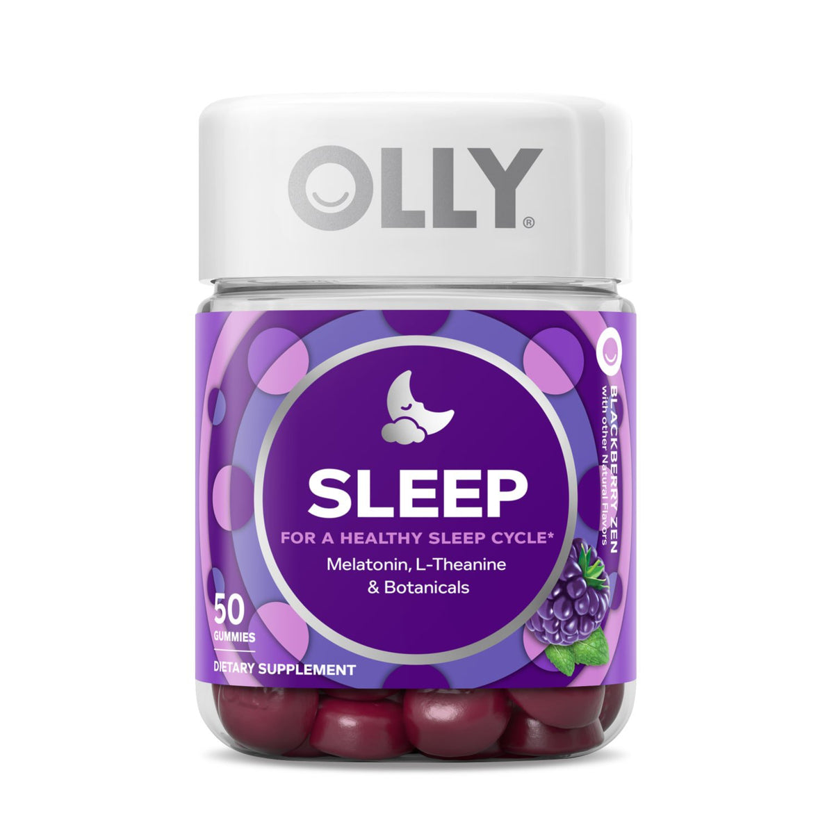 OLLY Sleep gomitas con melatonina, 50 un.