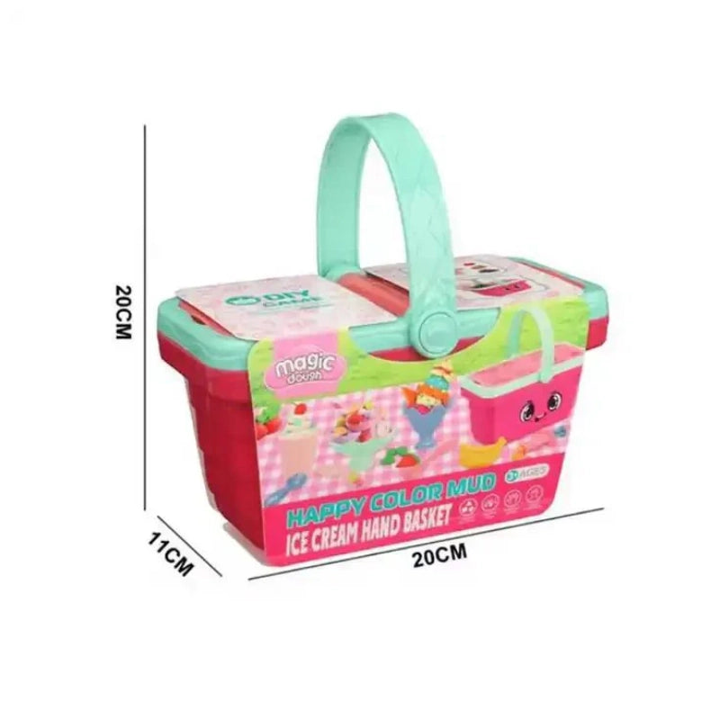 Magic Dough Canasta de Pizza con Masa de Colores
