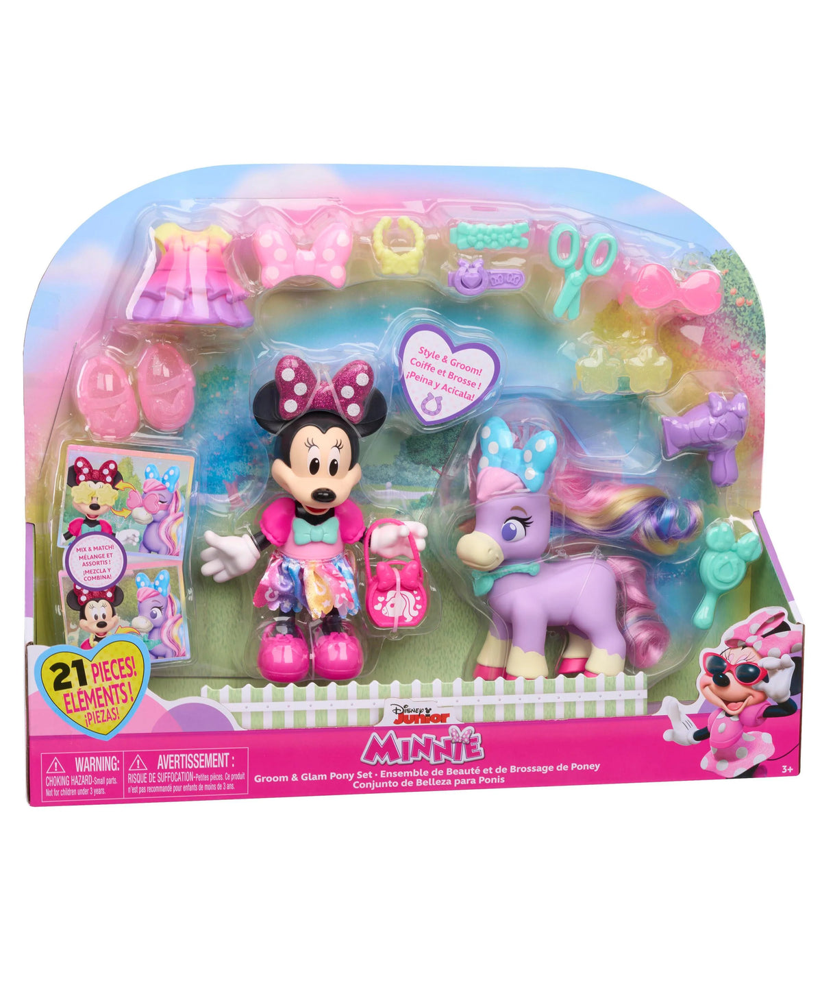 Disney Junior Minnie Mouse Set Pony Groom & Glam