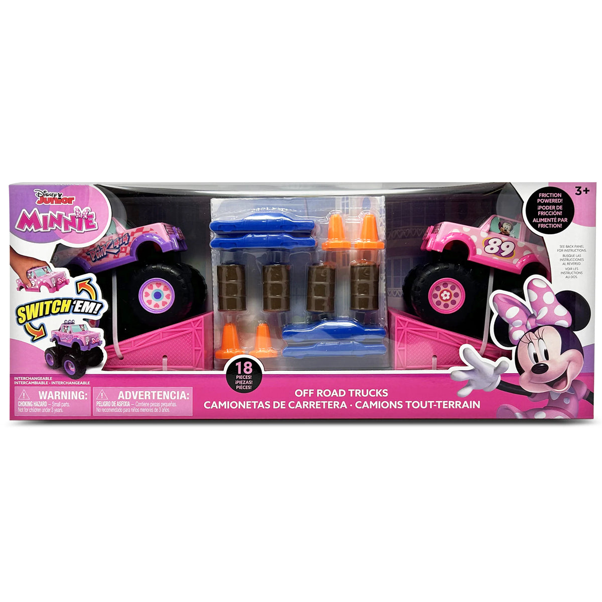 Disney Junior Minnie Set Monster Truck Off-Road 18 piezas