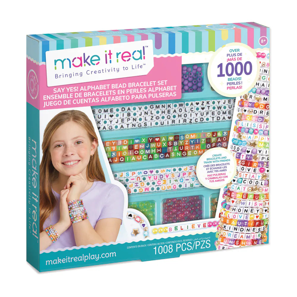 Make It Real Say Yes! Set de Pulseras con Letras
