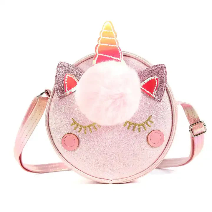 Bolso Unicornio Rosa con Glitter