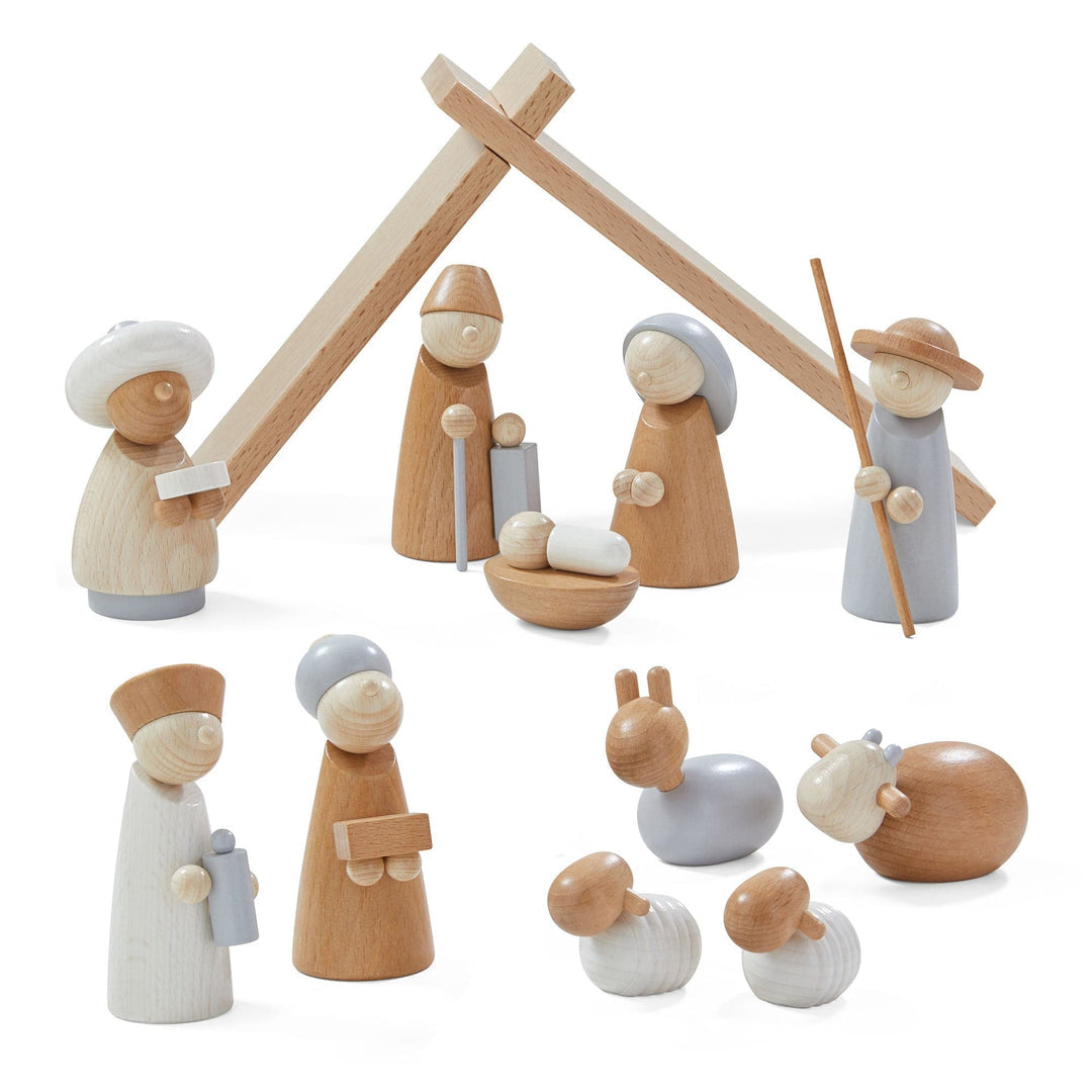HABA Nacimiento de Madera Natural 12 piezas
