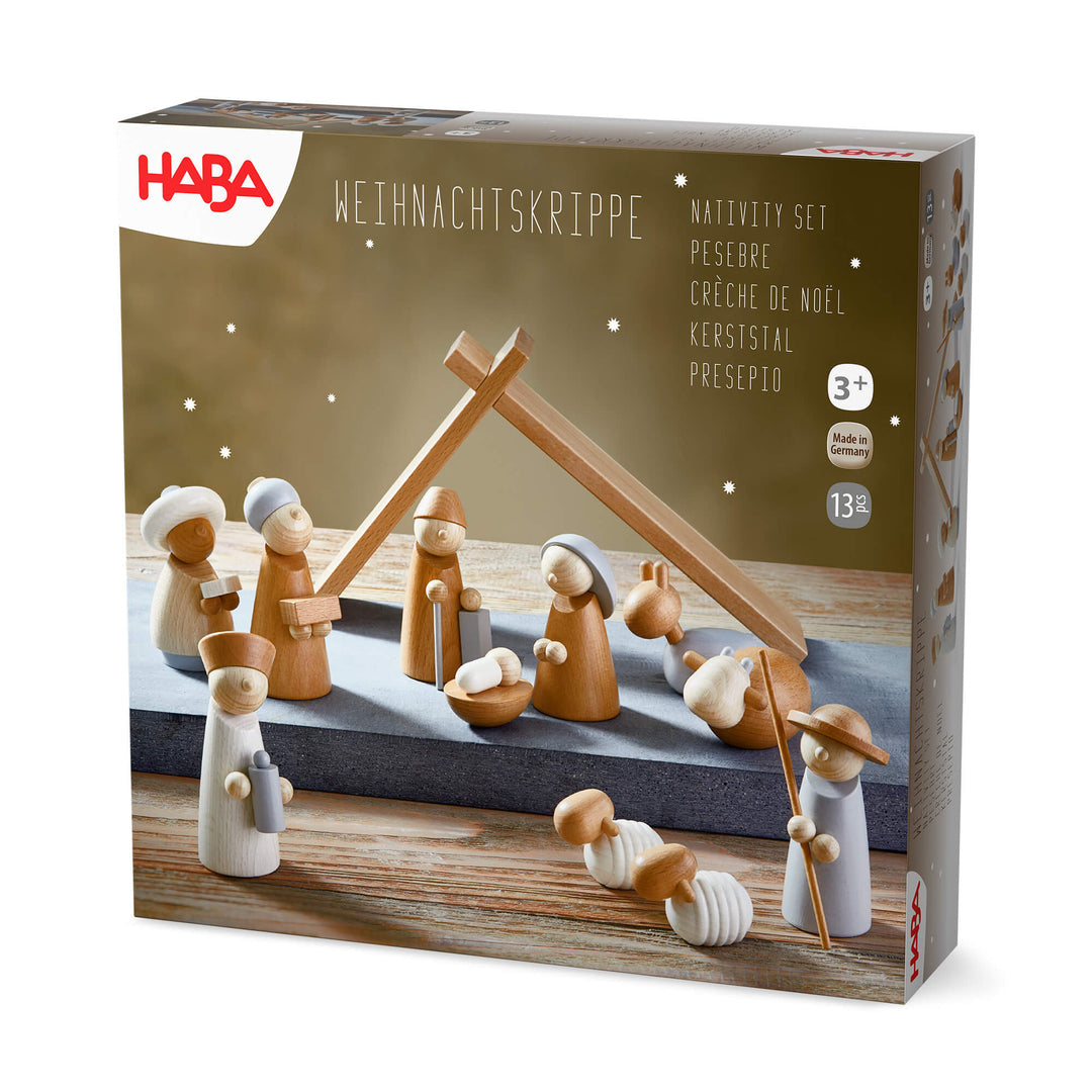 HABA Nacimiento de Madera Natural 12 piezas