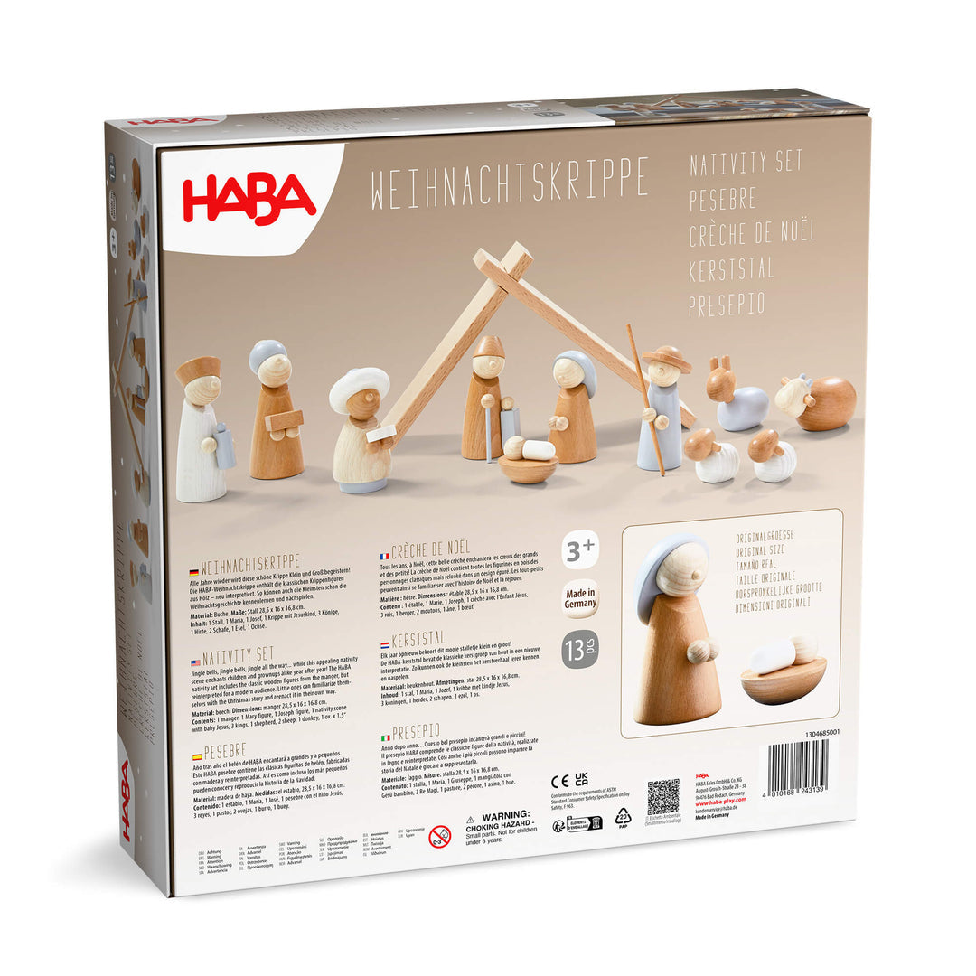 HABA Nacimiento de Madera Natural 12 piezas