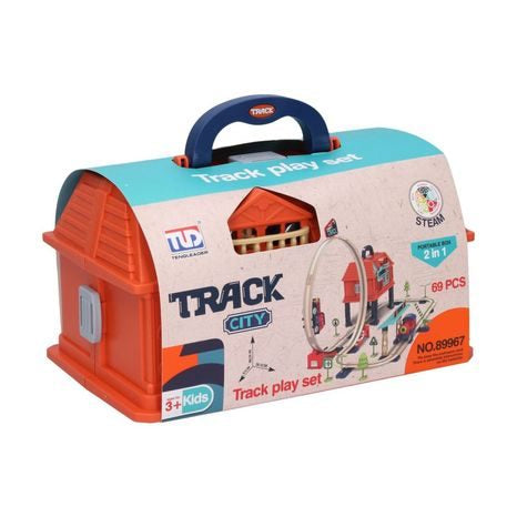 Track City Set de Tren 69 piezas