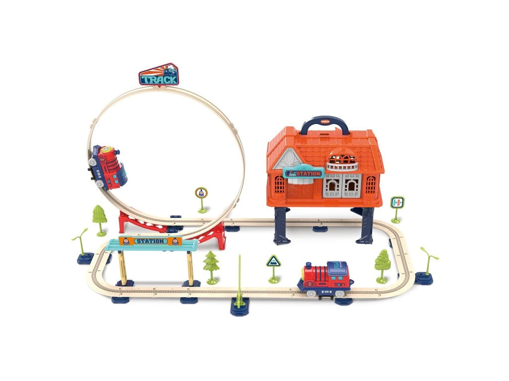Track City Set de Tren 69 piezas