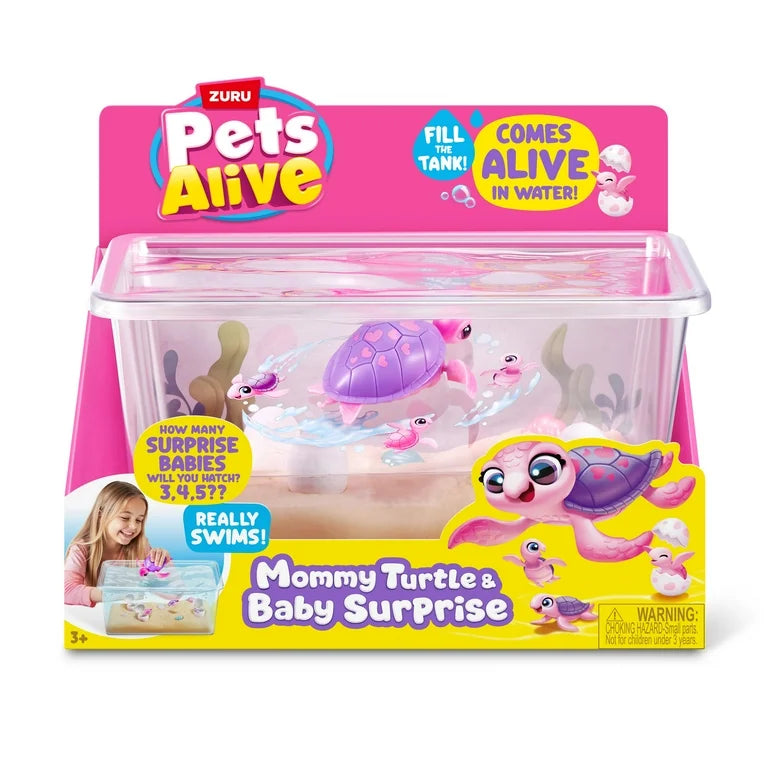 ZURU Pets Alive Mamá Tortuga y Bebé Sorpresa