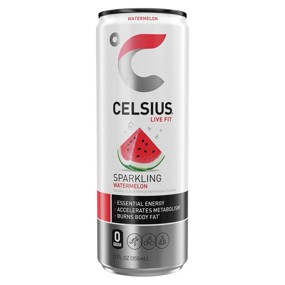 Celsius Sparkling Watermelon lata 12 oz
