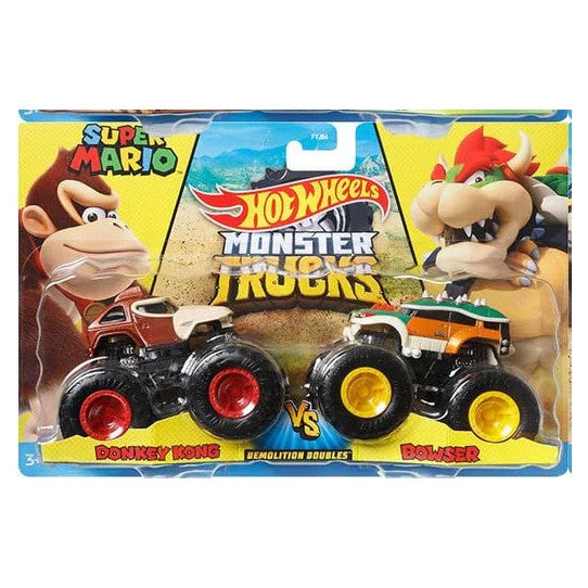 Hot Wheels Monster Trucks Demolition Doubles, 2 camiones
