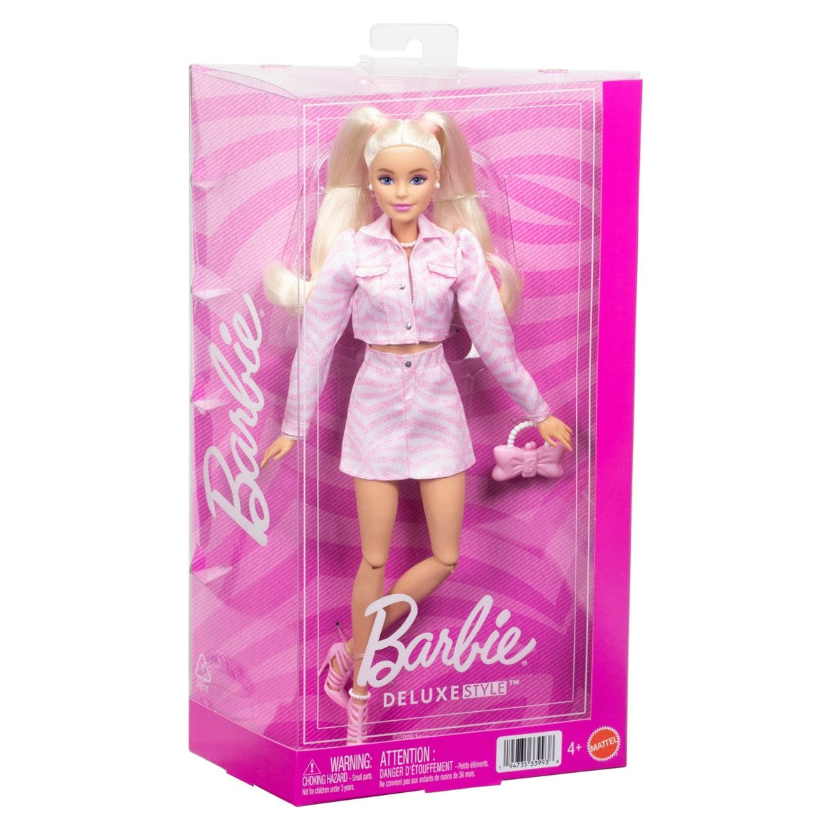 Barbie Deluxe Style #9 muñeca con conjunto de mezclilla rosado