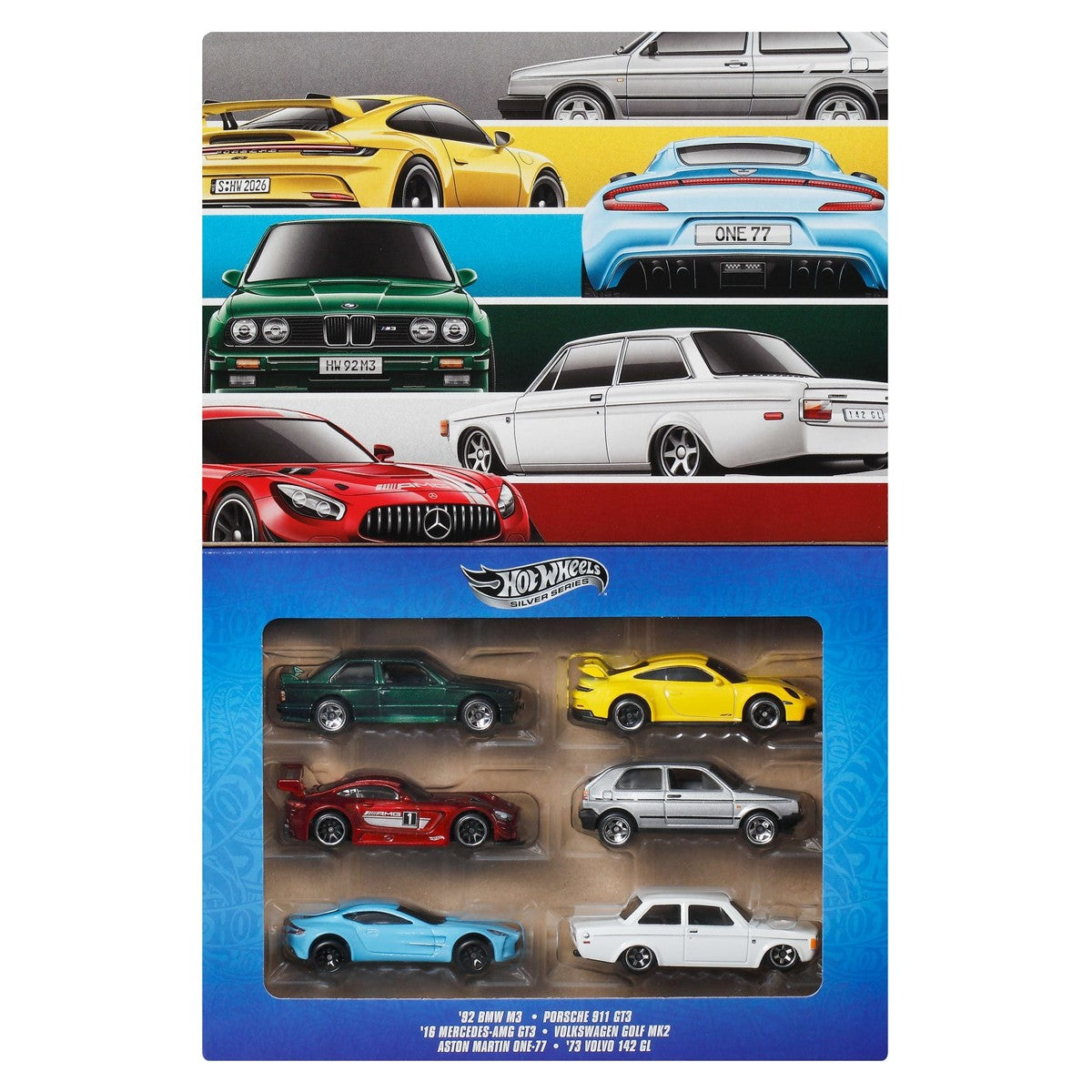 Hot Wheels Silver Series Euro Style, 6 carros