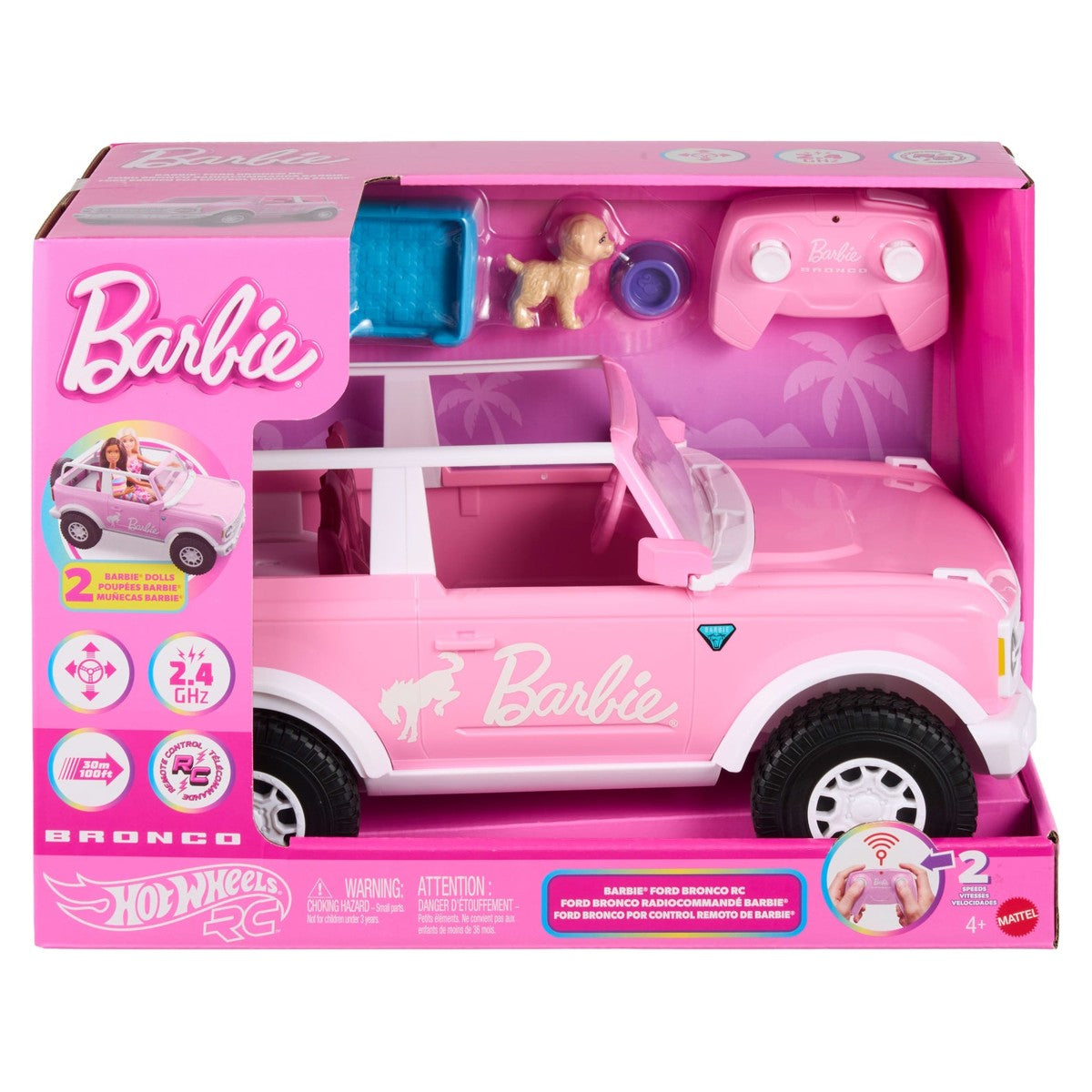Hot Wheels RC Barbie Ford Bronco control remoto