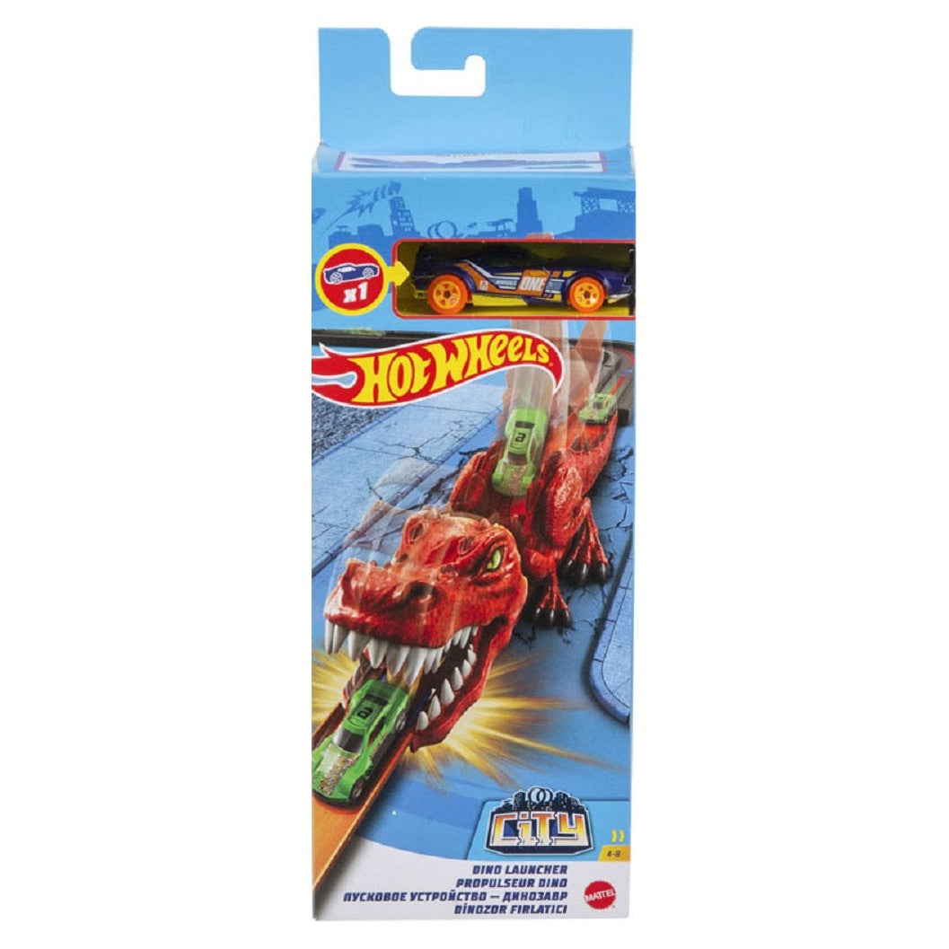 Hot Wheels City Lanzador Dinosaurio